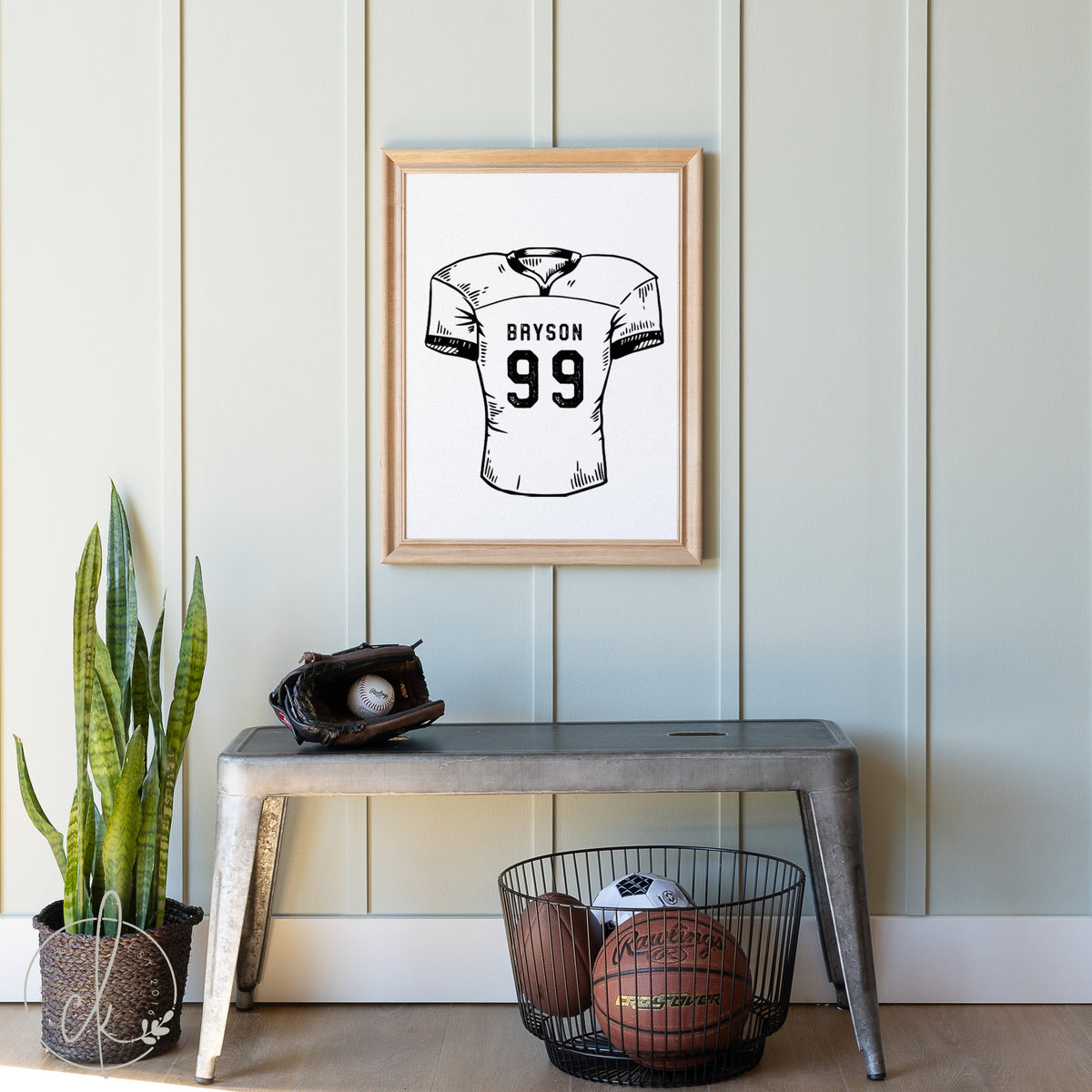 Personalized Football Jersey Wall Decor | Bryson