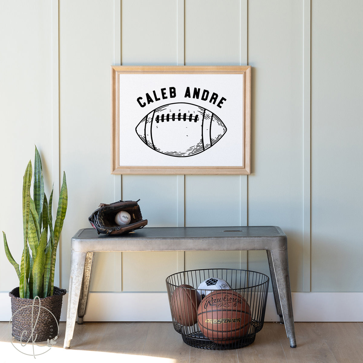 Football With Personalized Name | Caleb Andre