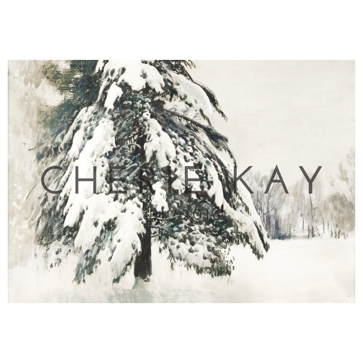 Snowy Pine Tree | T12