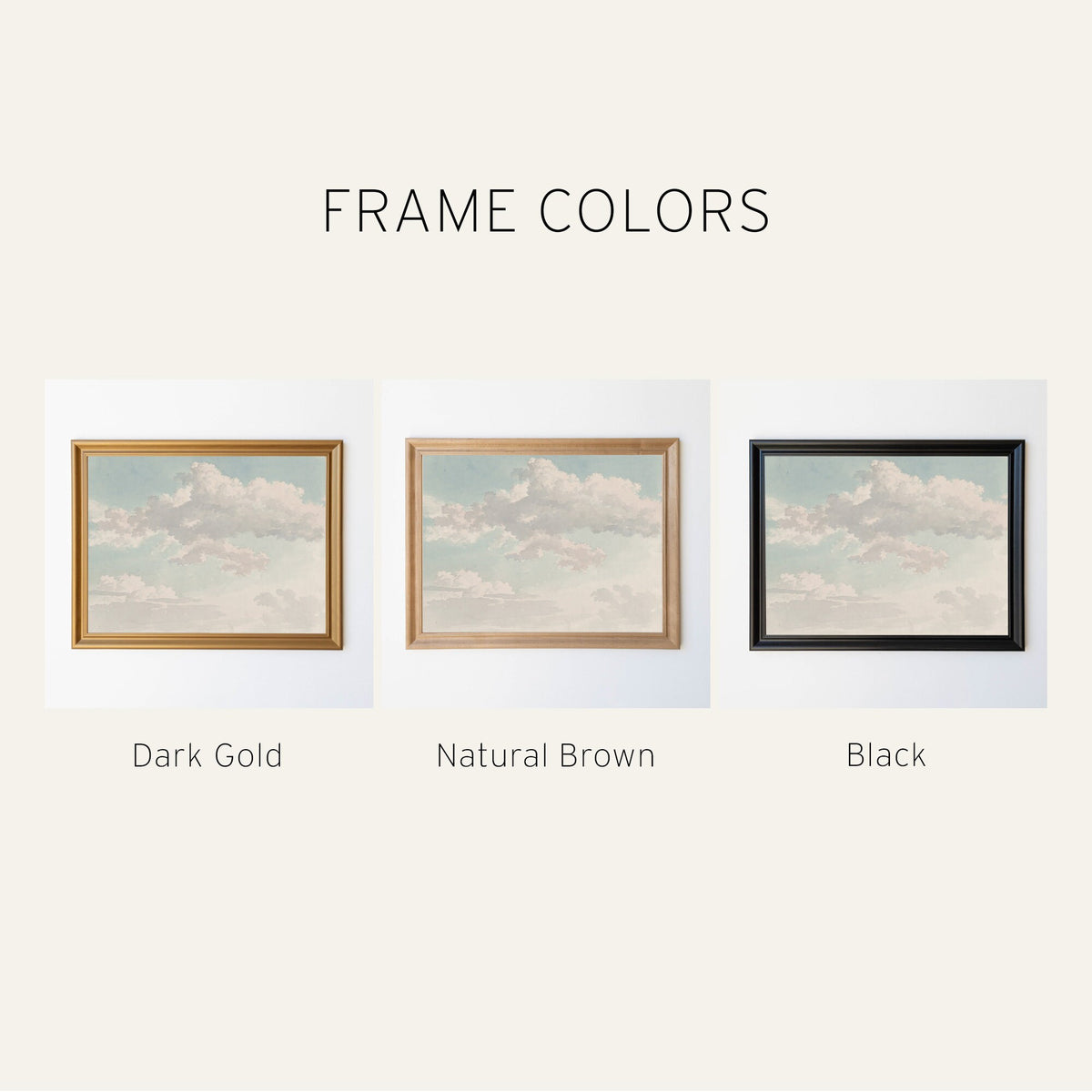 Clouds and Sky Painting | Wood Framed Canvas | N129