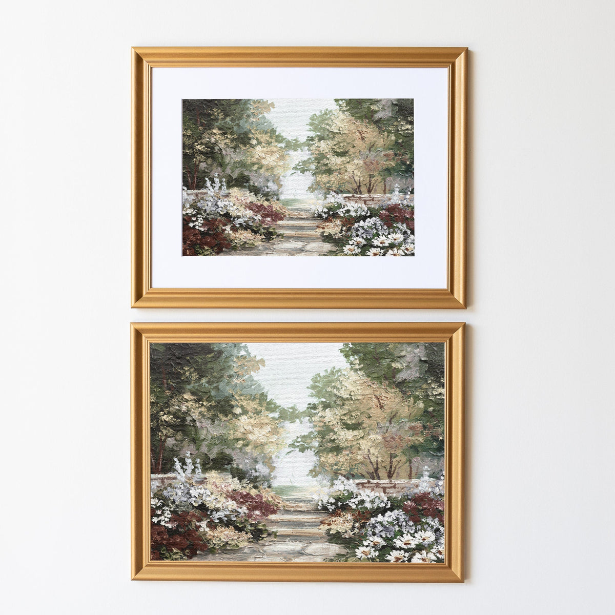 Flower Garden Painting | Wood Framed Canvas | N127