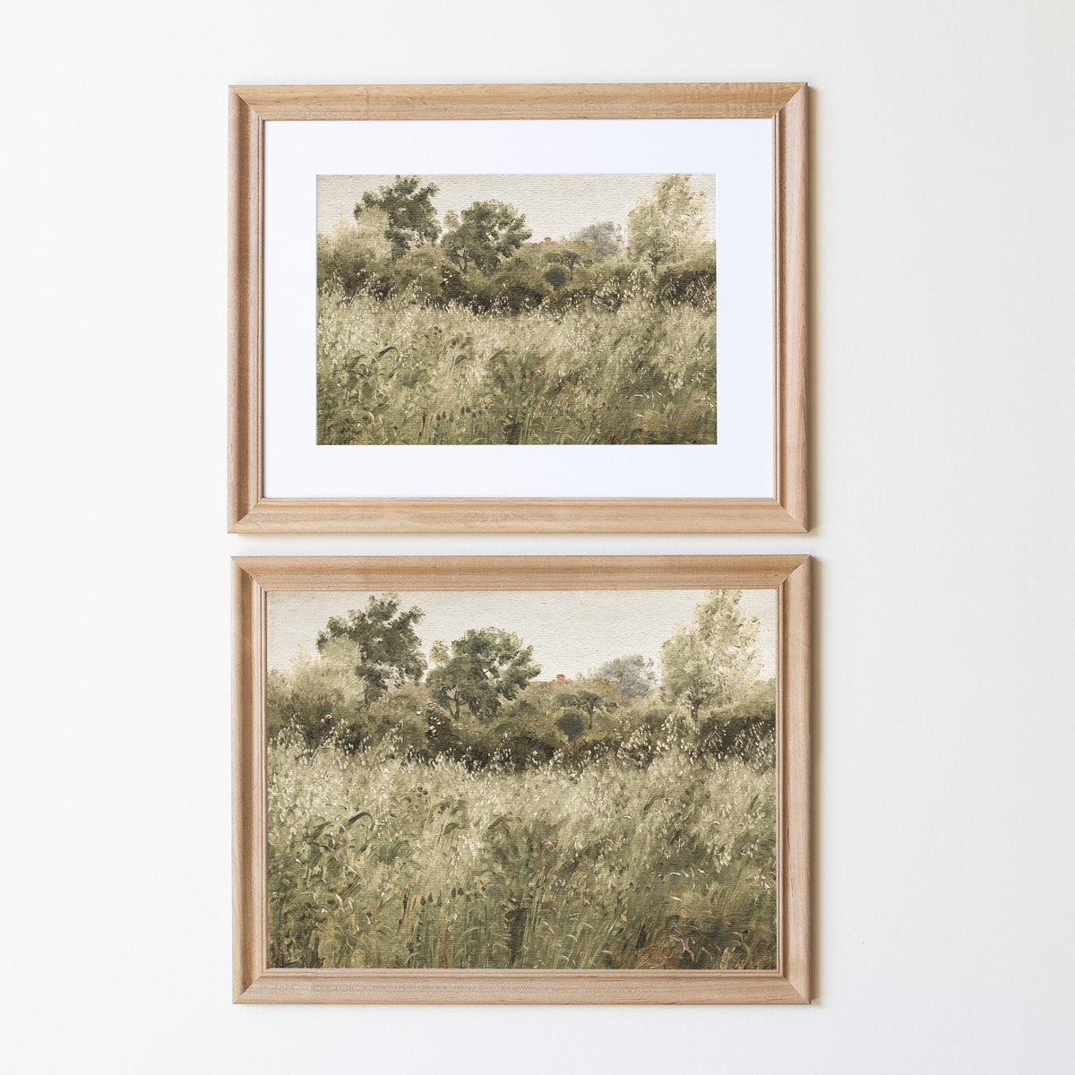 Summer Grass Field Painting | Wood Framed Canvas | N54