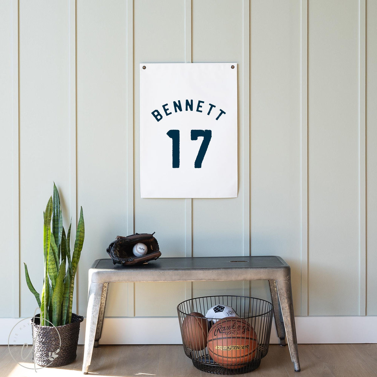 Personalized Sports Jersey Canvas With Name and Number | Boy&#39;s Bedroom, Nursery, Playroom Decor | Baseball, Basketball, Football Art | 48