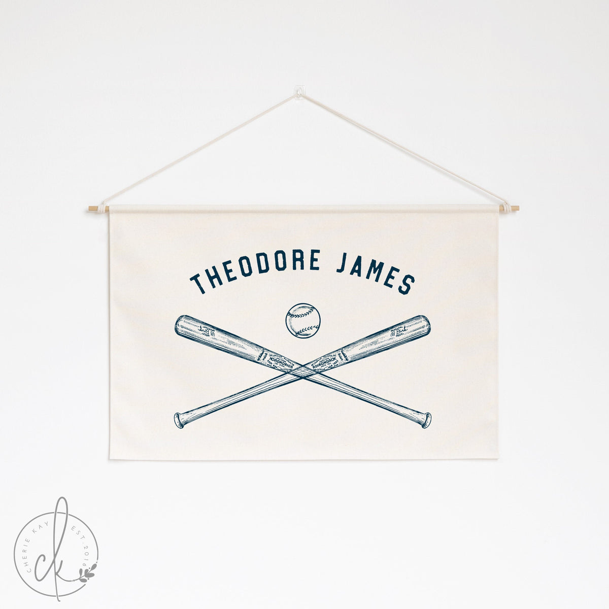 Personalized Baseball Canvas for Kids Room | Custom Name Decor for Nursery, Playroom, Teen Room | Sports Theme Boys Room Decor | 29