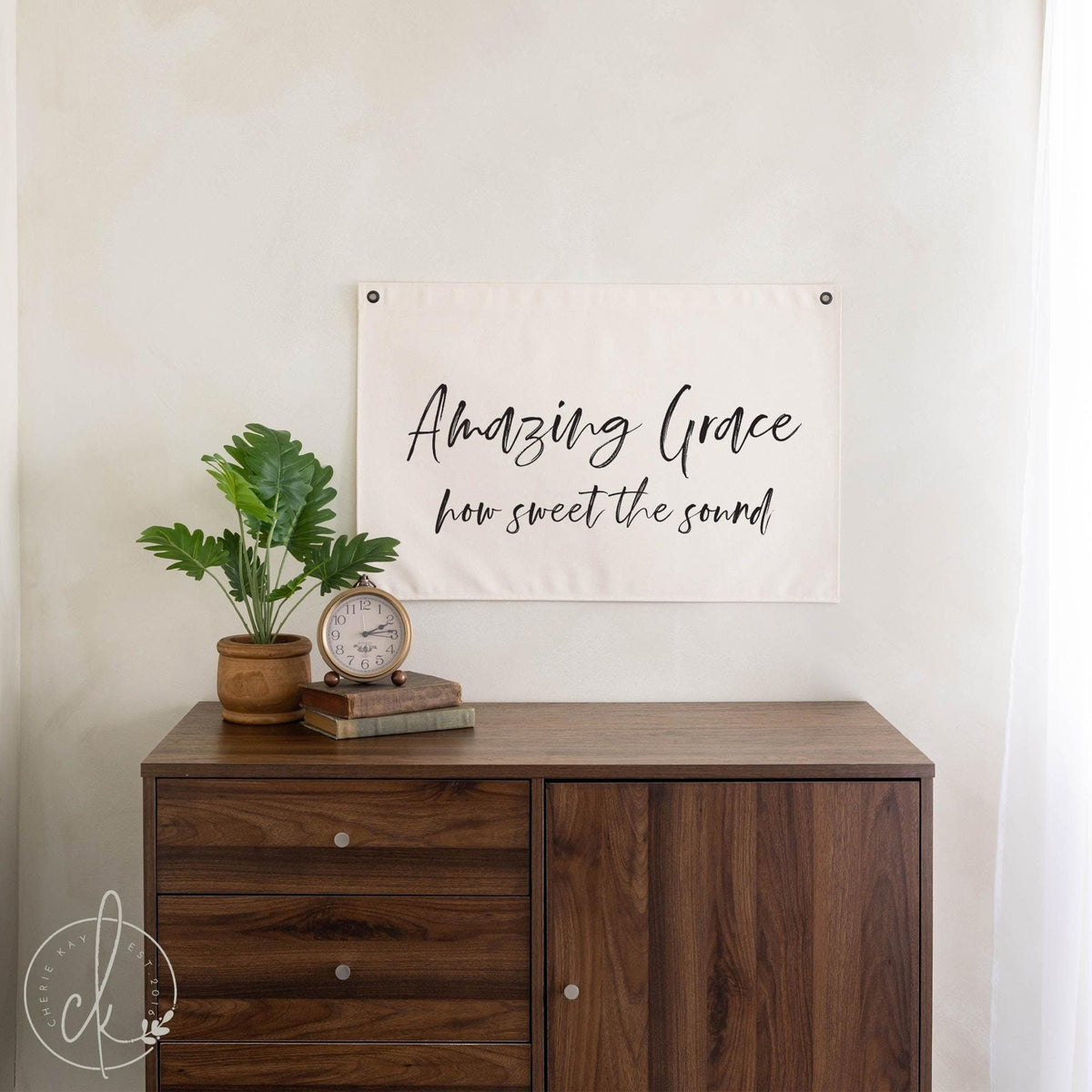 Christian Wall Art | Amazing Grace How Sweet the Sound Canvas | Inspirational Christian Decor | Encouraging Scripture Wall Hanging | 17