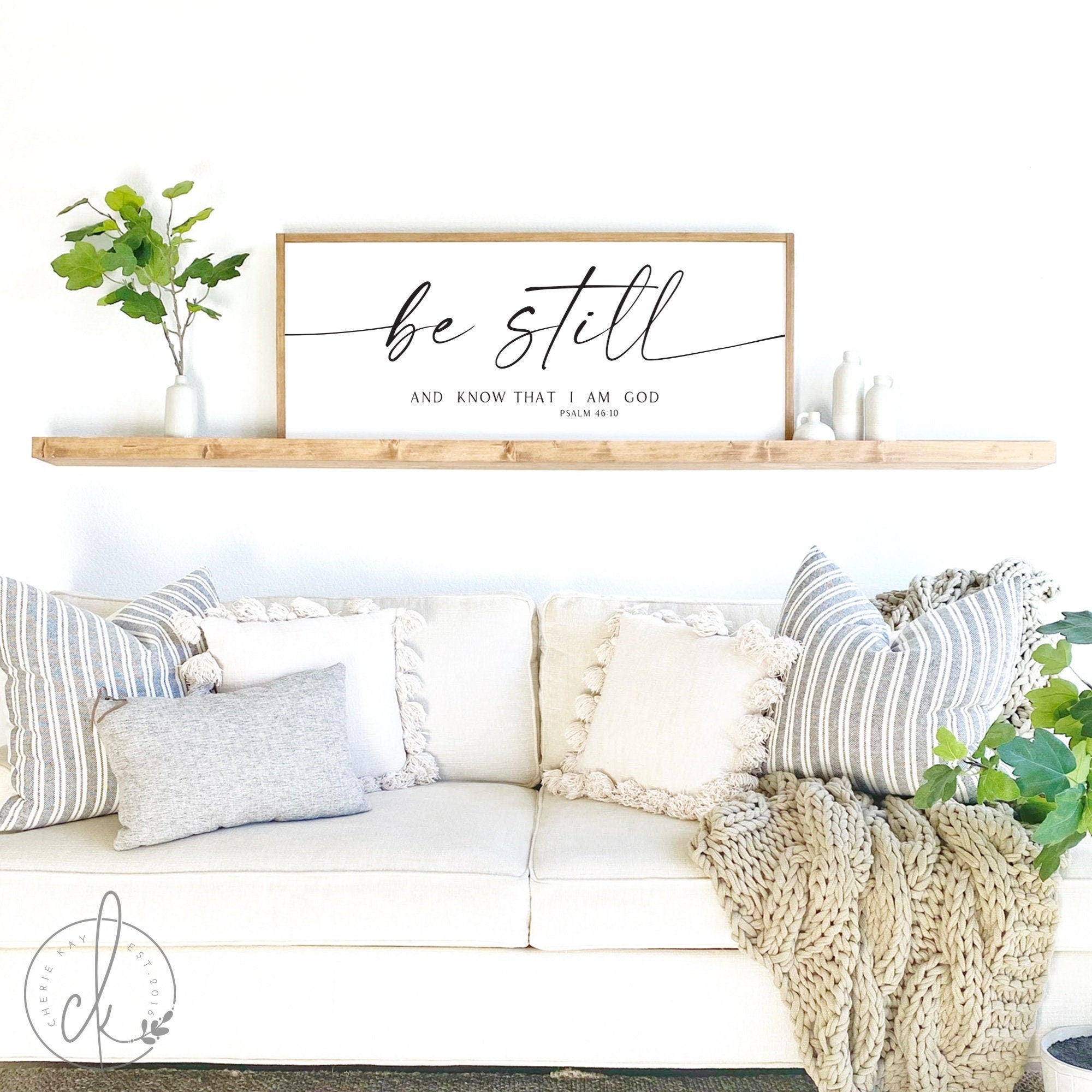 Farmhouse Scripture Sign | Be Still and Know retailer that I am God | Bible Verse Sign | Be Still and Know | Bible Verse Sign | Scripture Wall Art