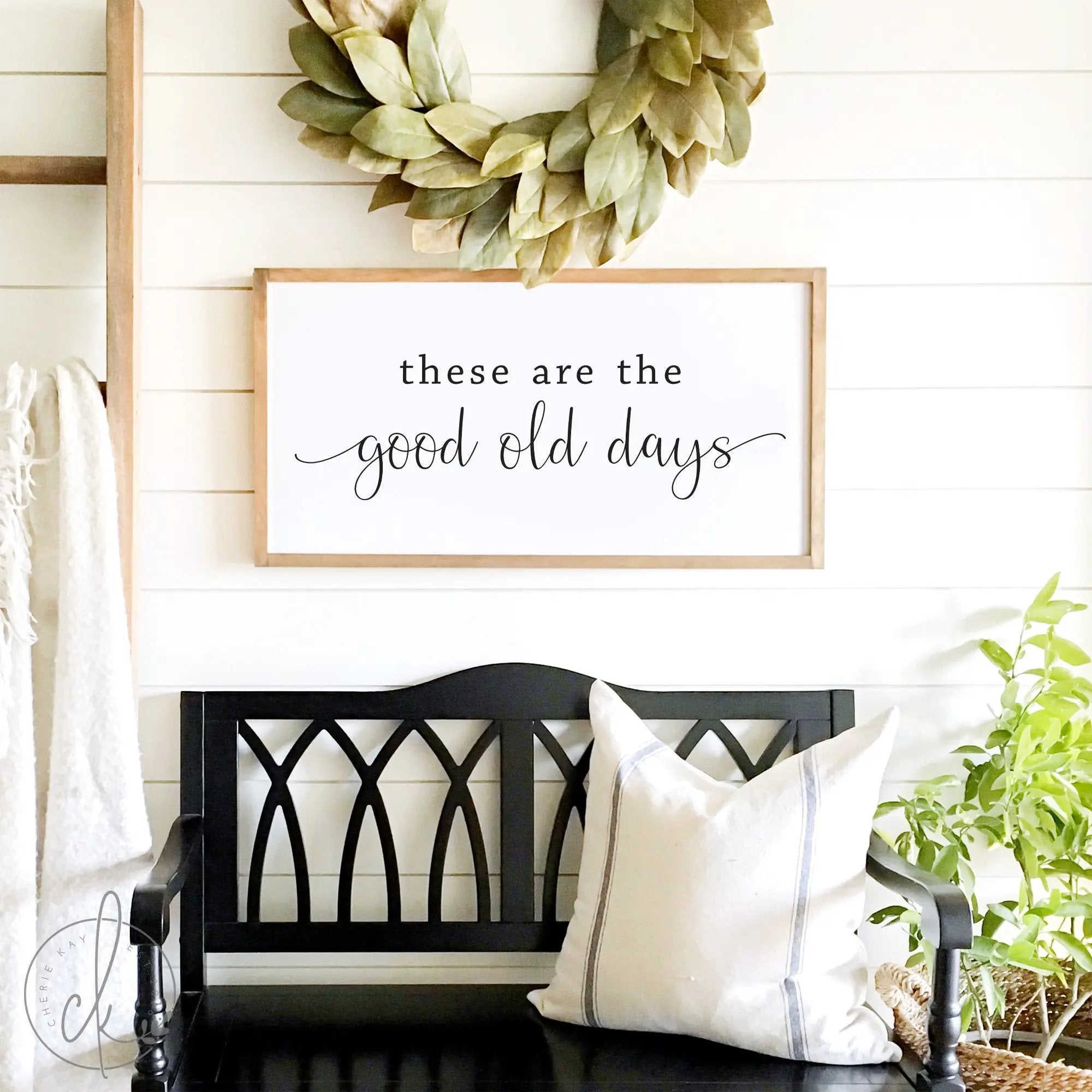 These Are The Good Old Days, Living Room Sign, Living Room Decor, Farmhouse Sign, Farmhouse Decor, Wooden Sign, Large Wooden Sign, 2024 Bedroom